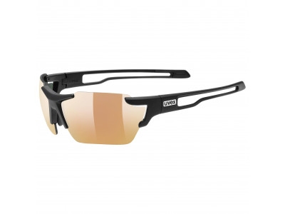 Małe okulary rowerowe uvex Sportstyle 803 colorvision vm, czarne, matowe