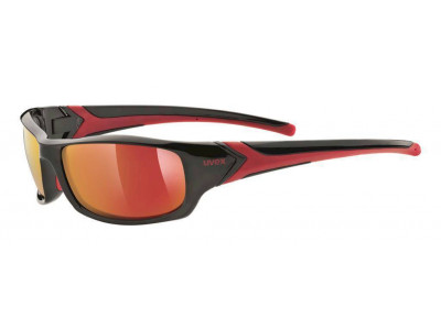 uvex Sportstyle 211 glasses, black red/mirror red
