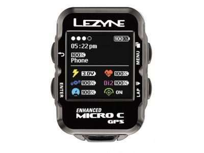 Licznik rowerowy Lezyne Micro COLOR GPS HRSC - godz. pasek i czujniki