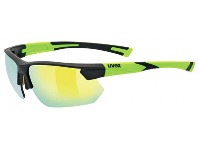 uvex Sportstyle 221 glasses black mat / yellow