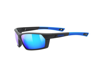 uvex Sportstyle 225 glasses, black/blue matte