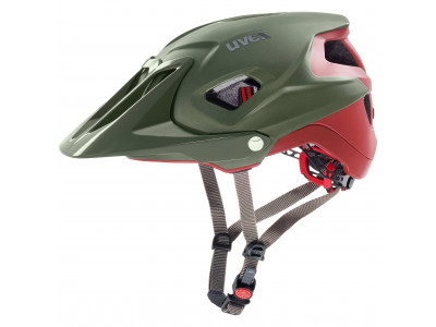 uvex Quatro Integrale MTB helmet green/red mat