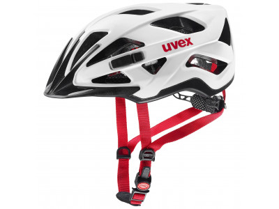uvex Active CC Helm weiß / schwarz / rot matt