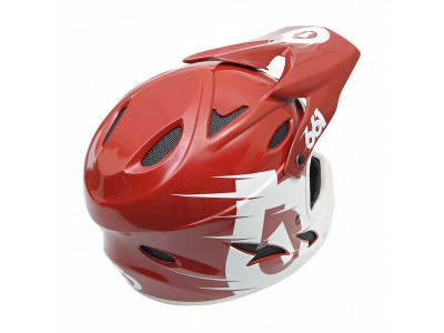 Kask 661 Comp czerwono-biały, rozmiar S