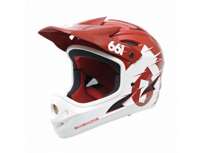 Kask 661 Comp czerwono-biały, rozmiar S