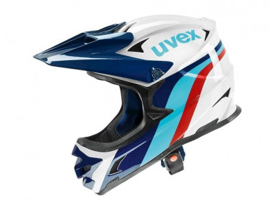 uvex HLMT 10 Downhill-Helm weiß/blau