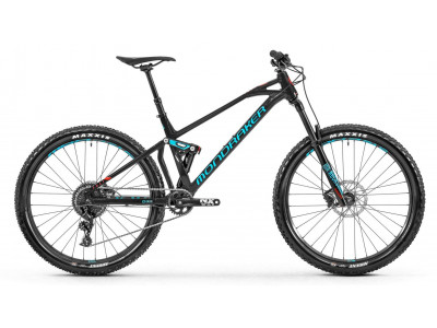 Mondraker mountain bike FOXY 27.5, black matt/light blue/flame red, 2019