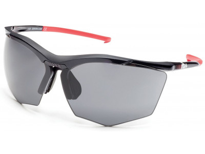 Rh + Super Stylus sunglasses black / red, gray + orange lens