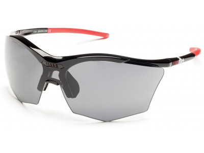 rh+ Ultra Stylus Brille, schwarz/grau, schwarz/orange Gläser
