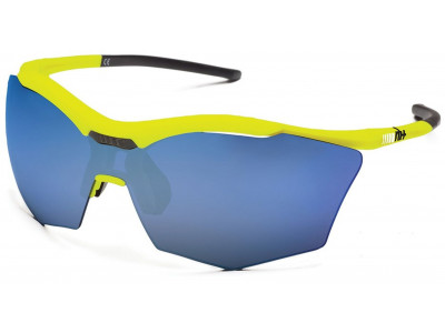 rh+ Ultra Stylus glasses, yellow/black, smoke flash blue + orange lens