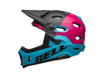 Bell Super DH MIPS Helm Mat / Glos Black / Berry / Blue
