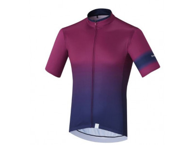 Męska koszulka rowerowa z krótkim rękawem Shimano Mirror Cool w kolorze fioletowym