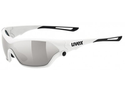 Białe okulary uvex Sportstyle 705, osobne okulary bez wymiennych soczewek i pudełko