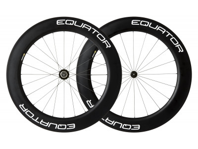 Equator set of carbon wheels 80 mm galosh