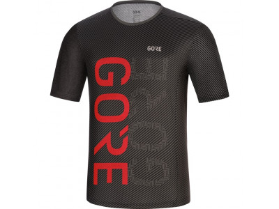 GOREWEAR M Brand T-shirt black/red