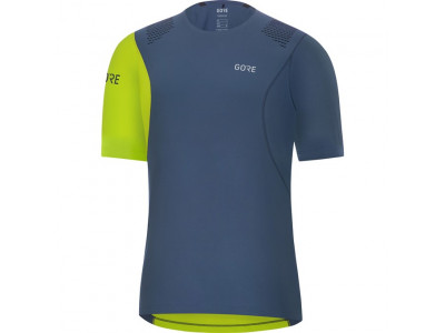 GOREWEAR R7 T-shirt deep water blue/citrus green