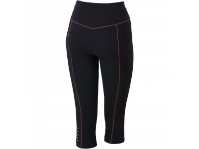 Pantaloni scurti elastic 3/4 dama Karpos FANES, negru, roz