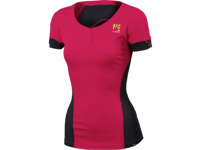 T-shirt damski Karpos MOVED w kolorze różowo-ciemnoszarym