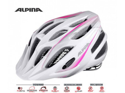 Helm Alpina FB JR. Flash 2.0, weiß-rosa