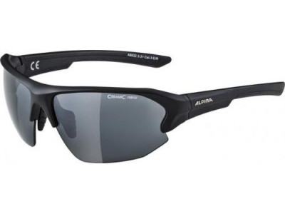 ALPINA LYRON HR szemüveg, fekete matt/szemüveg: fekete tükör