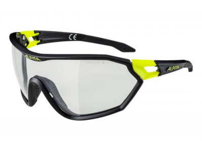 Alpina brýle S-WAY VL+, černá matná-neon žlutá