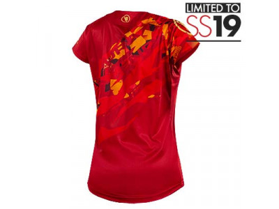 Endura SingleTrack Print T LTD dámský dres krátký rukáv - rust red