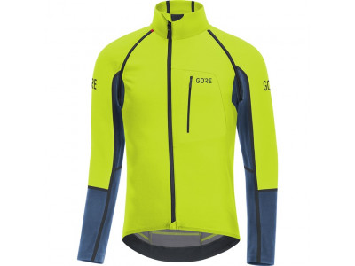 GOREWEAR C7 WS Pro Zip Off Trikot zitrusgrün/tiefes Wasserblau