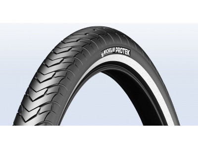 Michelin Reifen Protek 26x1,40 schwarz mit Reflexstreifen, Draht