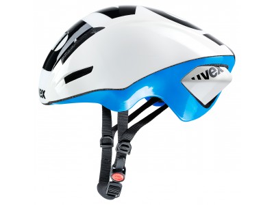 uvex EDAero white-blue helmet