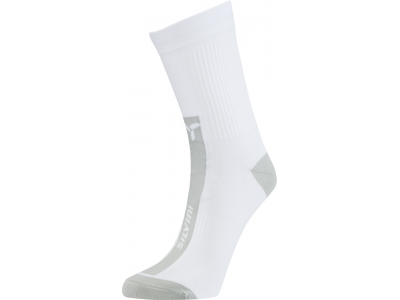 Silvini Allaro cyklistické ponožky bielo/sivé