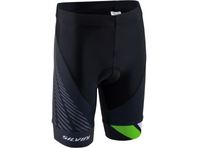 SILVINI Team children&#39;s pants, with liner, black/green