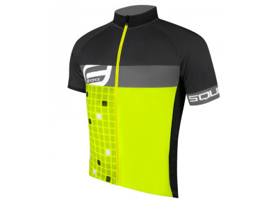 Force Square men&amp;#39;s jersey kr. sleeve fluo / gray