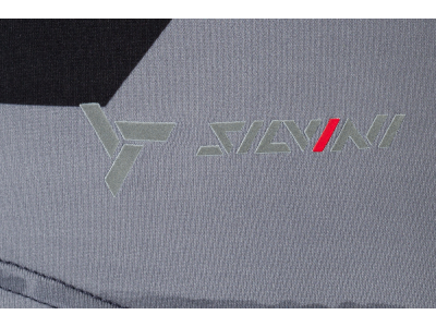 SILVINI Gallo men&#39;s MTB jersey, short sleeve, grey/black/red