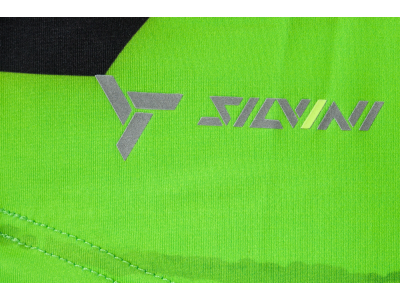 Męska koszulka rowerowa MTB SILVINI Gallo w kolorze zielono-czarnam