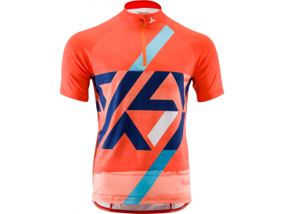 Męska koszulka rowerowa MTB SILVINI Gallo, krótki rękaw, pomarańczowa