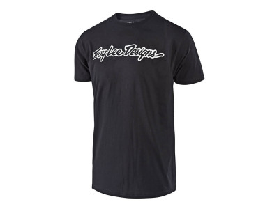 T-shirt Troy Lee Designs Signature w kolorze czarnym