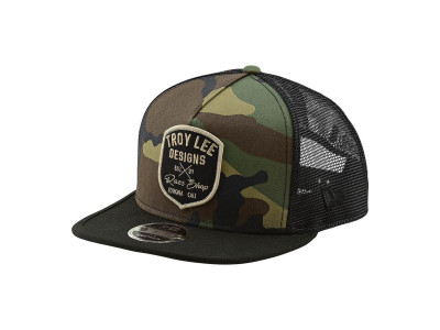 Troy Lee Designs Vintage Race Shop Snapback Hat Cap Camo Army OSFA-Größe. Univ