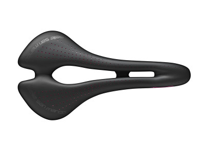 Selle San Marco saddle Aspid Open-Fit Supercomfort Racing Wide Lady (black / pink)