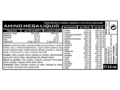 PowerBar Amino Mega Liquid Ampoule 25 ml neutru