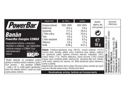 PowerBar Energize szelet 55g banán
