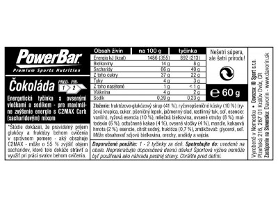 PowerBar Energize bar 55 g, chocolate