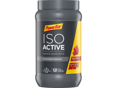 PowerBar IsoActive - băutură izotonică pentru sport 600g fructe roșii  