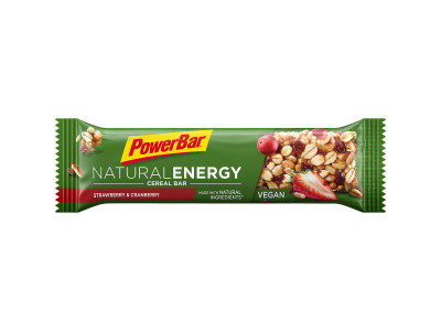 PowerBar Natural Energy Baton de cereale 40g Căpșuni/Afine