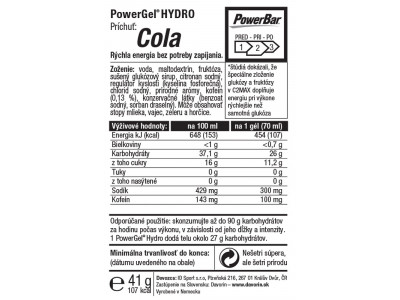 PowerBar PowerGel Hydro cola 70 ml