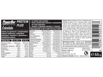 PowerBar Protein Plus 30% baton proteic, 55 g, ciocolată