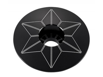Supacaz Star Capz eloxált kupak kormánycsapágyhoz fekete