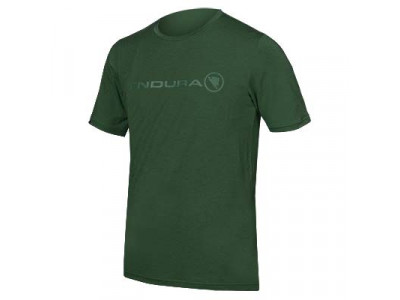 T-shirt męski Endura Singletrack Merino w kolorze leśnej zieleni
