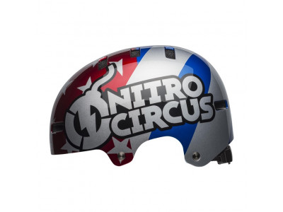 Bell Local helma Red/Slv/Blue Nitro Circus