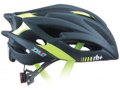 rh+ ZW0 Helm, mattschwarz/glänzend gelb fluo