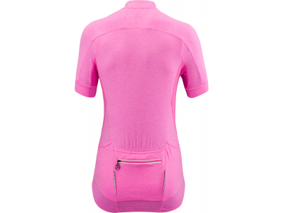 Damska koszulka rowerowa z krótkim rękawem SILVINI Bormida w kolorze różowym 